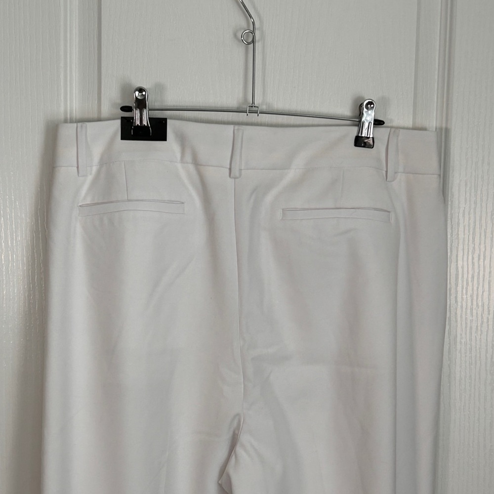 The Limited Lean Bootcut Lined Cuffed White Trouser 14 - Picture 4 of 11